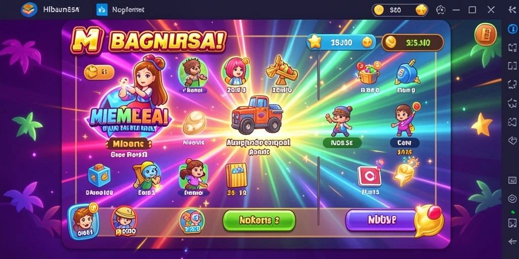 Tampilan level yang penuh tantangan dan kreativitas.