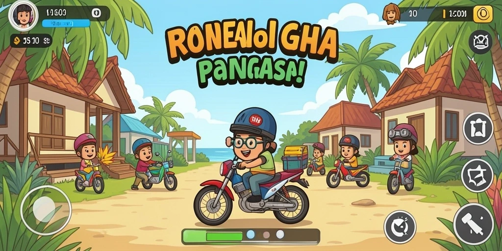 Tangkapan layar pertarungan seru antara karakter.