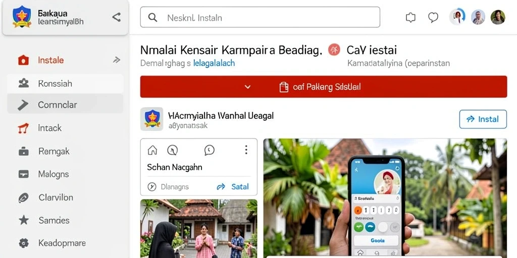Antarmuka utama yang user-friendly dan mudah dinavigasi.